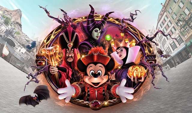 パーク内はヴィランズ一色！一緒にハロウィーンパーティー...