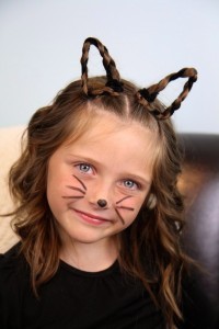 Braided {Kitty} Cat Ears | Halloween Hairstyles | Cute Girls Hairstyles (2857)