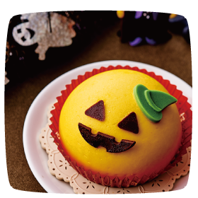 ハロウィン　かぼちゃとチョコのケーキ