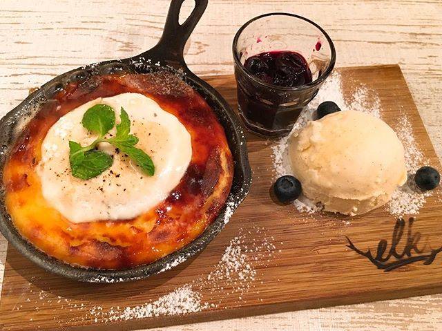 @yuichi028 on Instagram: “エルクのスキレットチーズケーキ☺ ♡ ♡ ♡ #ELK#エルク #大阪カフェ#心斎橋 #チーズケーキ#cheesecake  #スキレット #カフェ#cafe #カフェ巡り#ケーキ #おやつ#スイーツ #pancakes #cake #sweets#dessert…” (60895)