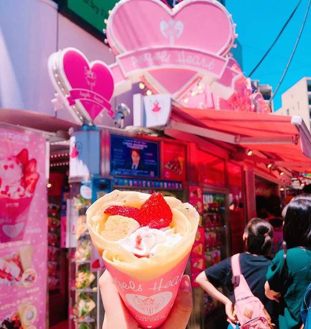 黎欣潔 on Instagram: “原宿這條街可麗餅超多 每間都夢幻到想每間都買來吃#popdailyjapan” (65363)
