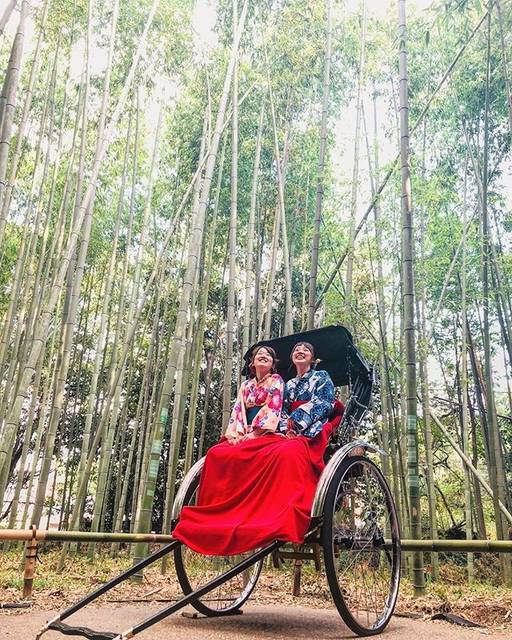 茉紗笑 on Instagram: “#竹林の道 #人力車 #嵐山#いい人に出会えた#一期一会#京都” (66463)