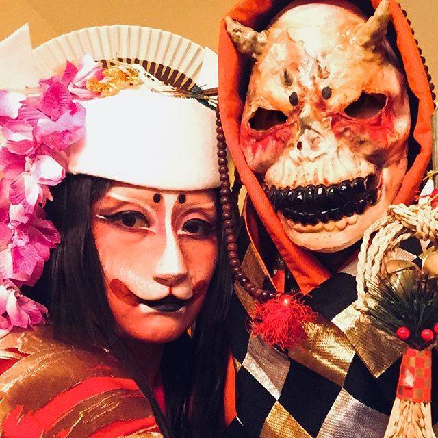Chico Mitsui on Instagram: “That’s our look 2017 #kitsunenoyomeiri #oni #ohaguro is the theme #halloween #halloweenmakeup #effectmakeup #dressedup…” (68391)