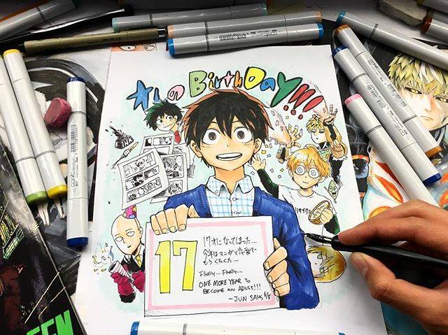 Inagawa Jun® on Instagram: “17歳になりました！ いやあ。。実感湧かないな笑 17歳は多分青春やバカできる最後の歳だと思っています。。18はもう社会人ですからね(震) 16歳の1年色んな事があって、色んな事を知りました。漫画家という夢。。決して簡単な世界ではないという事。。…” (69094)