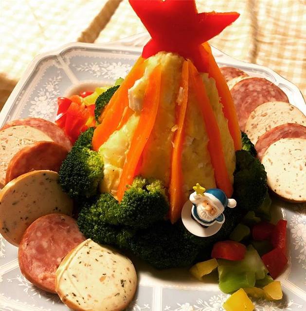 亮子 on Instagram: “今年のツリーサラダはこうゆう飾り付けになった#ツリーサラダ #毎年恒例 #いぶ #くりすます” (70435)