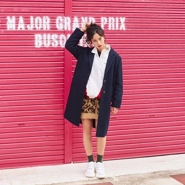 WEGO on Instagram: “✔︎chester coat ¥4,990+tax ✔︎blouson ¥4,990+tax ✔︎long t-shirt ¥2,590+tax ✔︎tight mini skirt ¥2,990+tax ✔︎sneaker ¥3,990+tax  @kurumi_0125_…” (70702)