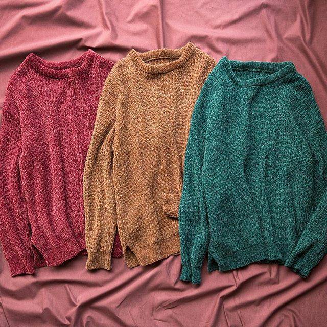 WEGO on Instagram: “✔︎velour mall knit¥2,990＋tax#wego#ウィゴー#unisex#ユニセックス#fashion#velor#knit” (70709)