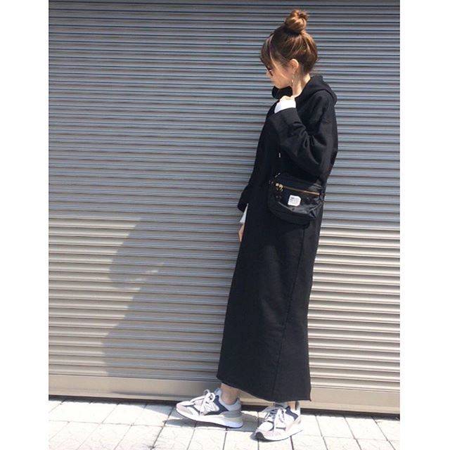 STYLEBAR on Instagram: “Thank you ♫ #Repost @chikaa25 ・・・ ︎☺︎♥ 楽ちんスウェットワンピ😊 ・ @stylebar.jp  スウェットワンピは ラインすっきり着れるし、 あたしの身長でも 長さもあるからお気に入り💓 ・ んで、 ワンピ下にもいつもの…” (76604)