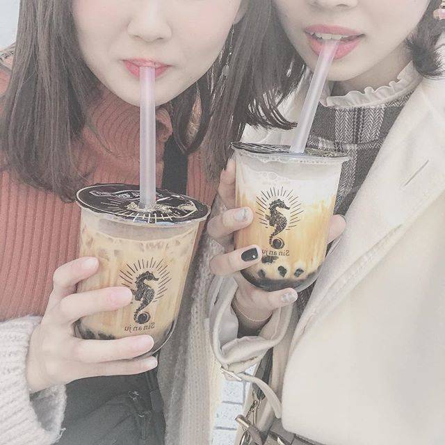*･iro_chan･* on Instagram: “ーーーー♡タピ活 《シンアンジュ》黒糖ミルクand 黒糖ミルクティー#sinanju #タピオカ #心斎橋#アメリカ村#タピ活” (76945)