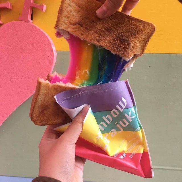 Japan Candy Box on Instagram: “🌈 Taste the rainbow in @le_shiner_jp toast cafe in Harajuku, Tokyo! 🍞😍 These colorful treats are as delicious as they look! 😋 ❤️📷 by…” (78059)