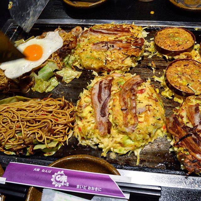 Foodetc on Instagram: “Osaka okonomiyaki for dinner. Sort of a fusion between a pizza and a pancake. Cabbage, pork, scallions and batter. Fried on both sides and…” (80161)