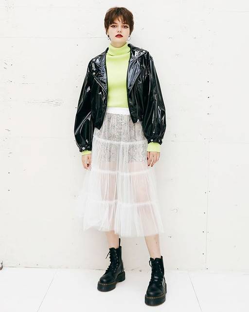 jouetie official on Instagram: “. 【PRE ORDER】 . ▼skirt チュールティアードスカート ¥7,560(tax in) O.WHT/BLK/PNK/L.GRN . サイクリングパンツがセットになっている レイヤードスカート。 チュールスカートはボトムの上から、…” (86275)