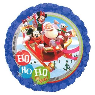 ミッキーマウスのクリスマスサークル型バルーン。セール　...