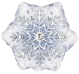 雪の結晶バルーン風船　冬の装飾に　。クリスマスフォイル...