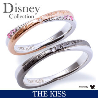 ディズニー / ペアリング / 隠れミッキーマウス / THE KISS リング・指輪 シルバー ダイヤモンド DI-SR6008DM-6009DM (12373)