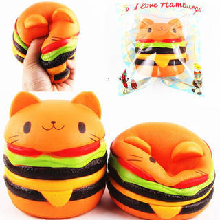 Squishys Cat Burger 猫ハンバーガースクイーズ (26285)