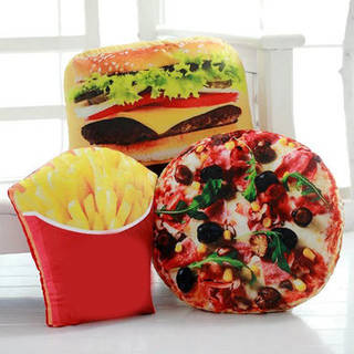 クリエイティブスクワッシュ3Dピザコーラポテトハンバーガーチップピローフードクッション誕生日ギフトトリックおもちゃ Banggoodで (27049)