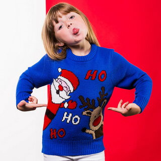 (クリスマスショップ) Christmas Shop キッズ・子供用 Ho Ho Ho クリスマスセーター ニット 男の子 (109992)