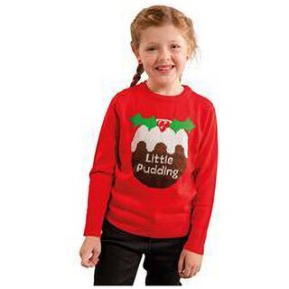 (クリスマスショップ) Christmas Shop キッズ・子供用  Little Pudding クリスマスセーター ニット (109994)